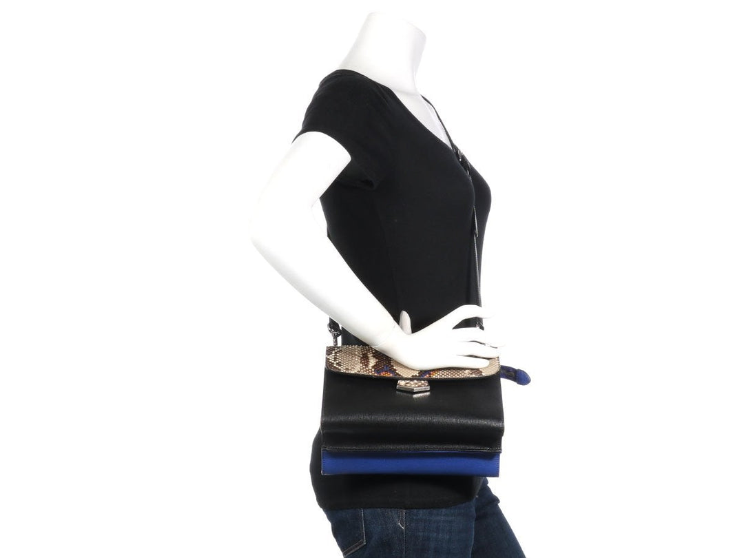 Fendi Color Block Python Demi Jour