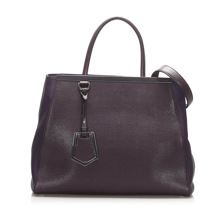 Fendi 2Jours Leather Satchel (SHG-14700)