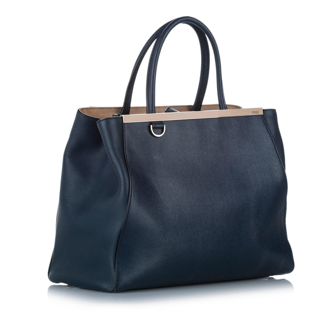 Fendi 2Jours Leather Satchel (SHG-18937)