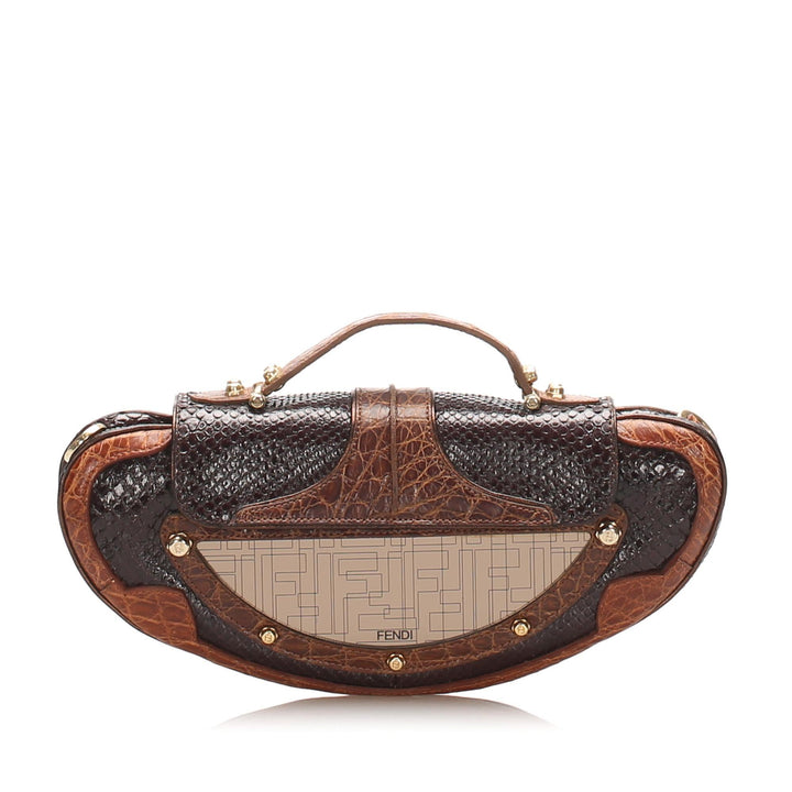 Fendi Bison Leather Shoulder Bag (SHG-14471)