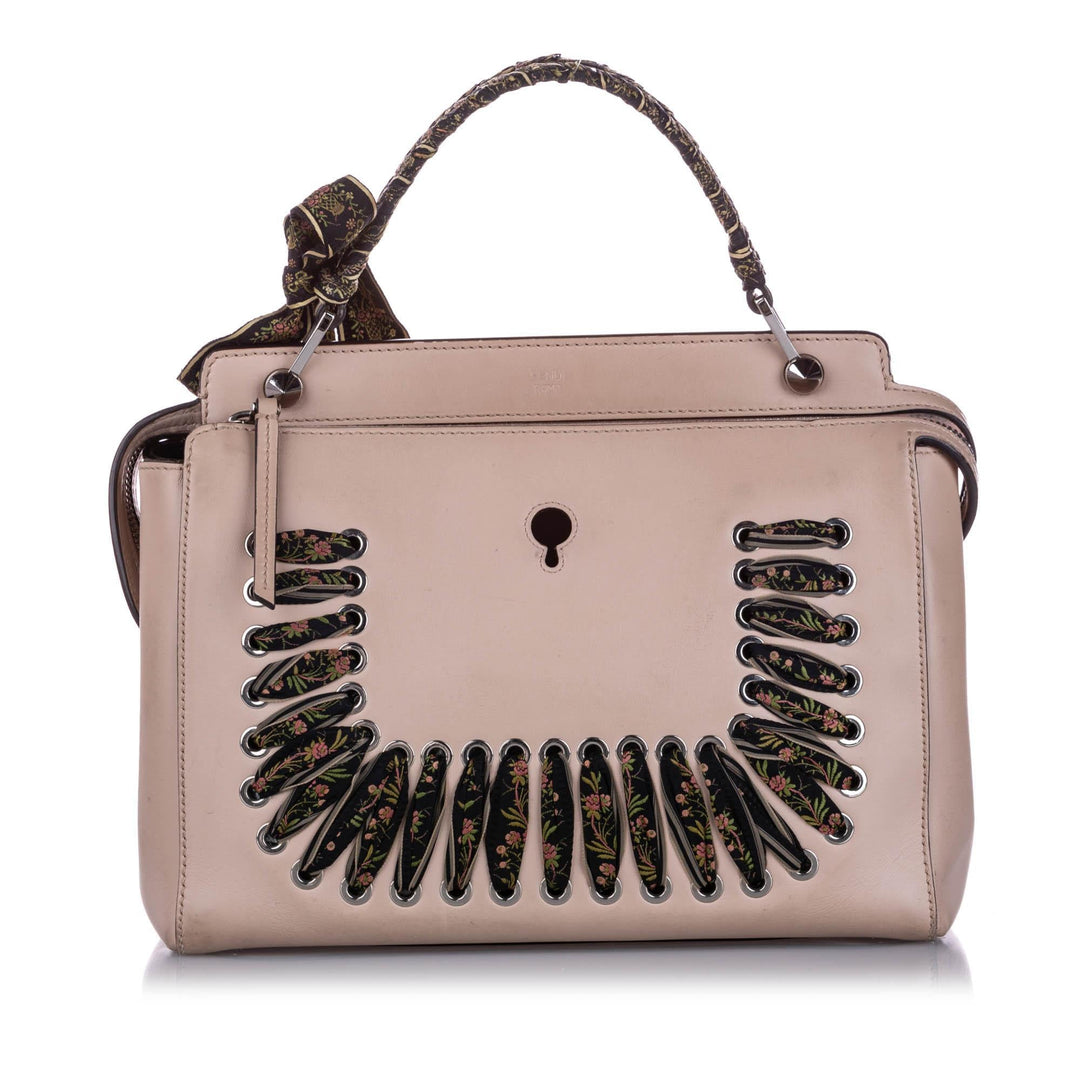 Fendi DotCom Leather Satchel (SHG-10775)