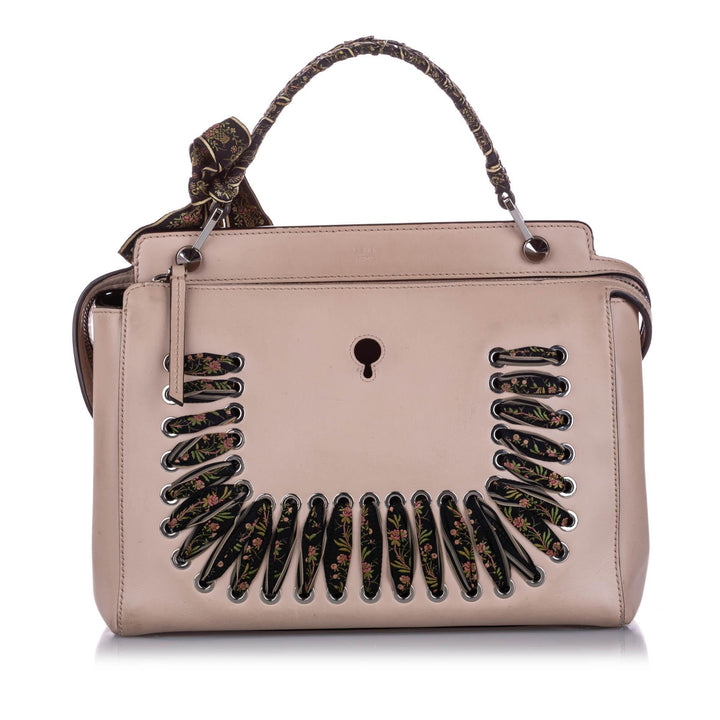 Fendi DotCom Leather Satchel (SHG-10775)