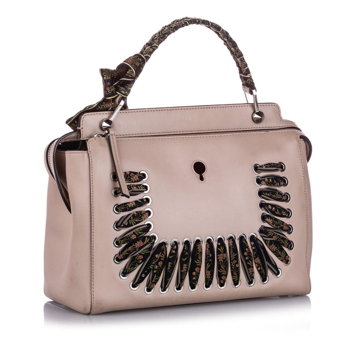 Fendi DotCom Leather Satchel (SHG-10775)