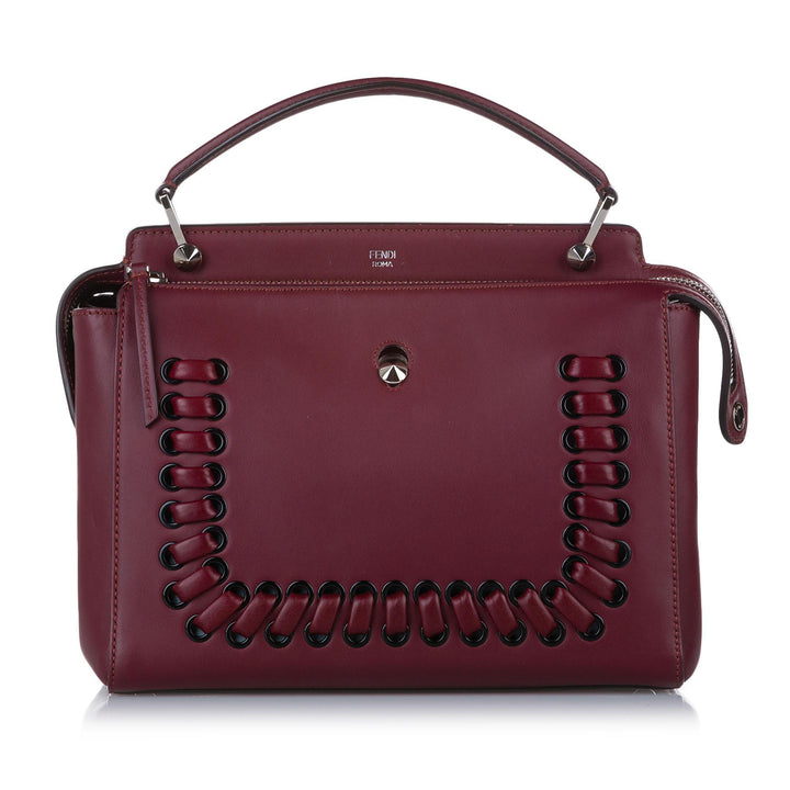 Fendi DotCom Leather Satchel (SHG-19446)