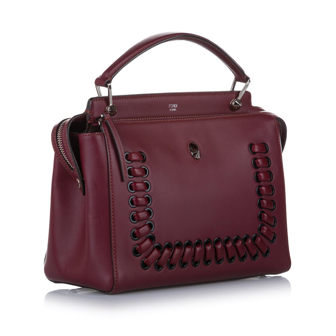 Fendi DotCom Leather Satchel (SHG-19446)