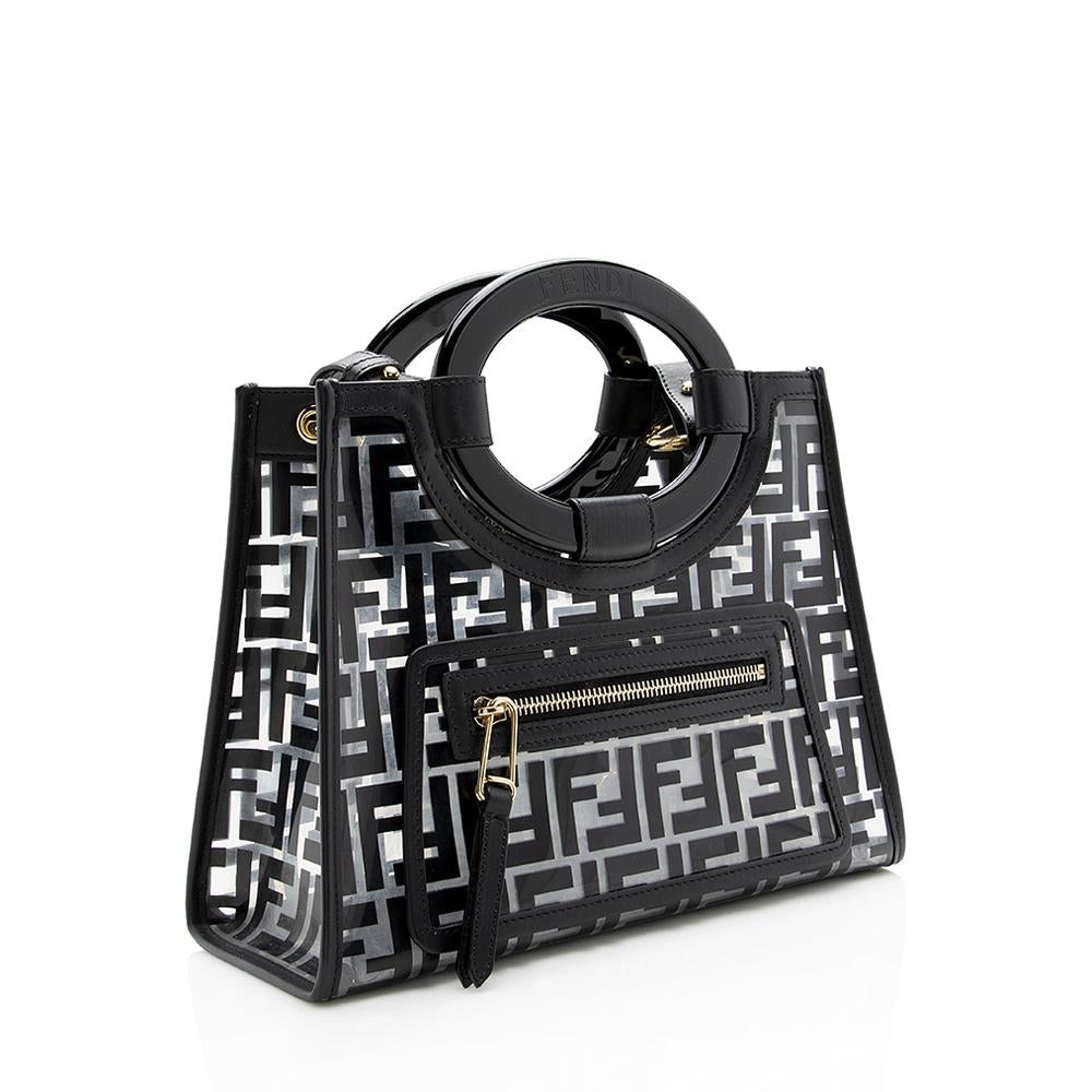 Fendi FF Runaway Small Shopper Tote (SHF-13584)