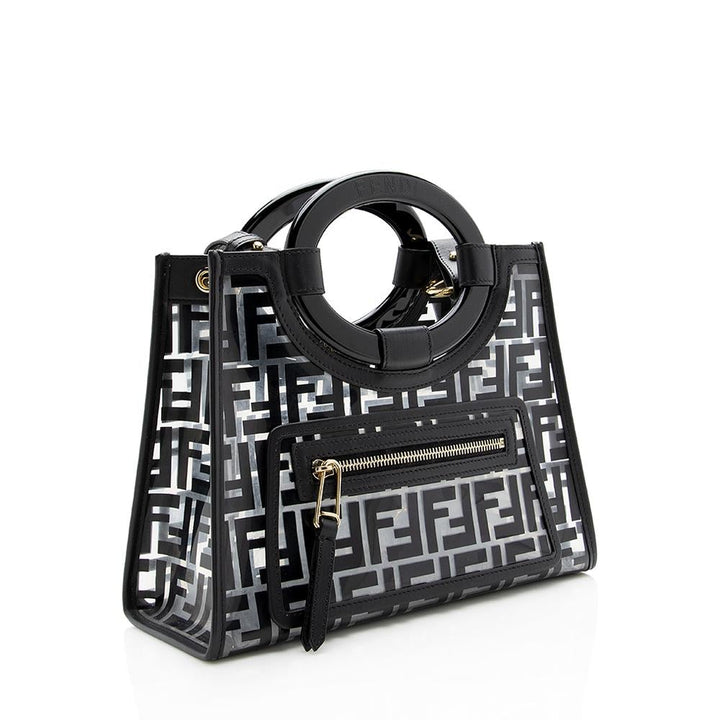 Fendi FF Runaway Small Shopper Tote (SHF-13584)