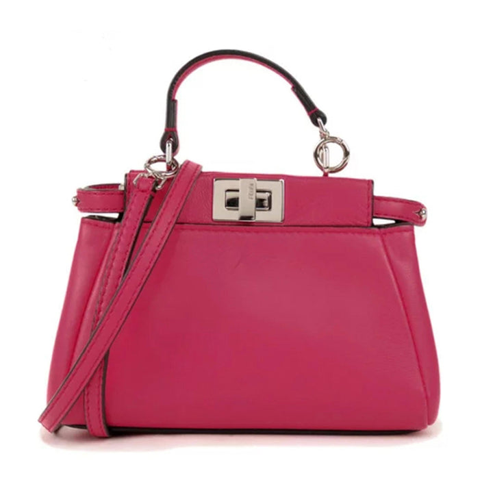 Fendi Leather Mini Peekaboo Satchel (SHG-13890)
