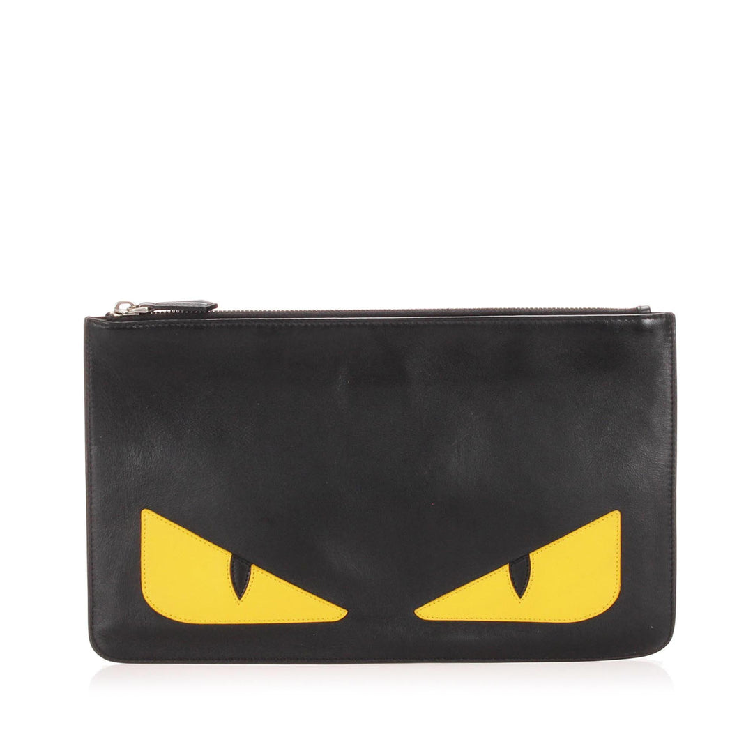 Fendi Leather Monster Clutch  (SHG-12888)