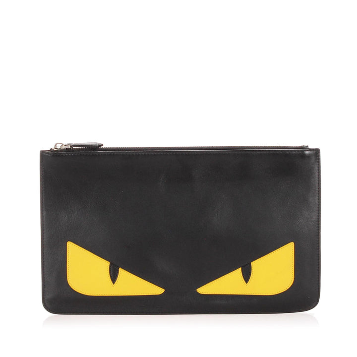 Fendi Leather Monster Clutch  (SHG-12888)