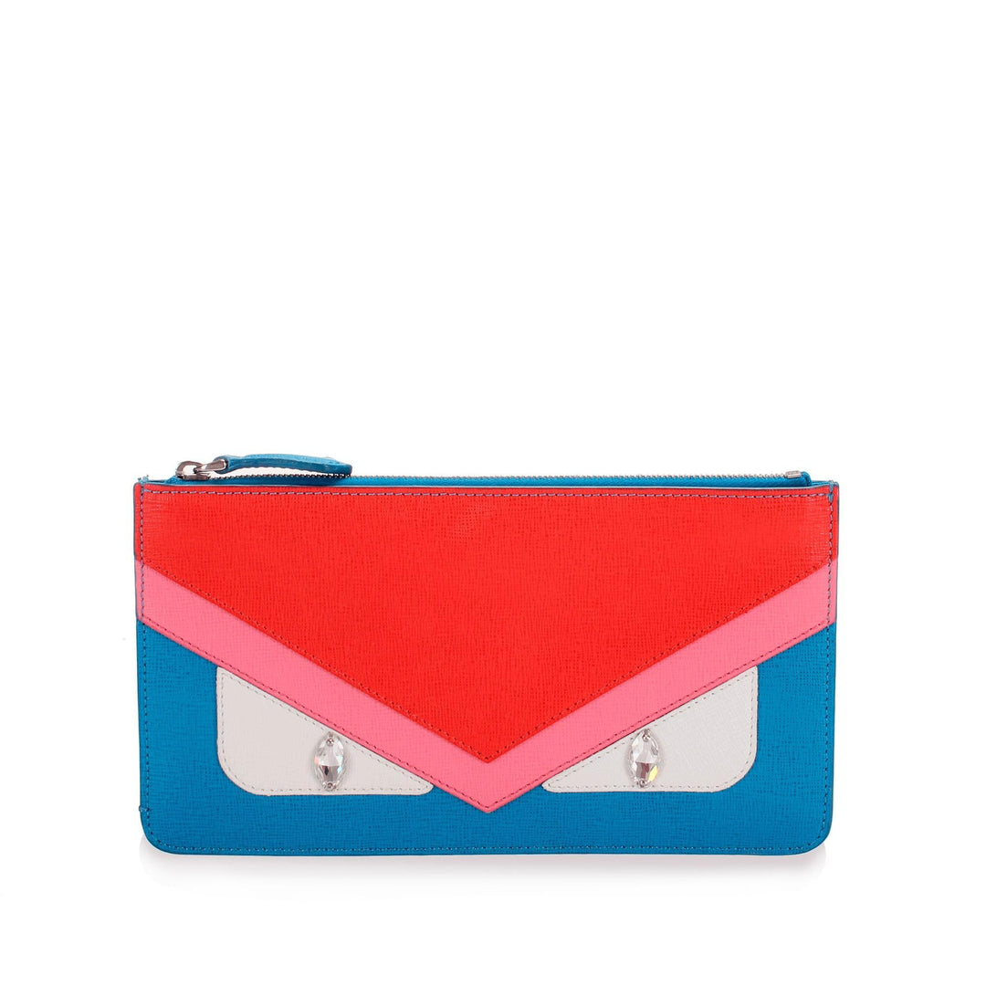 Fendi Leather Monster Clutch (SHG-13078)