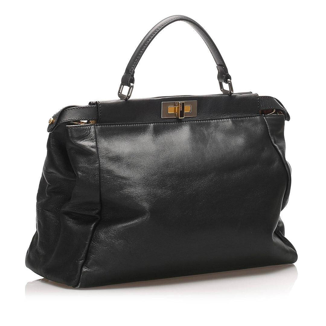 Fendi Peekaboo Leather Satchel (SHG-13859)