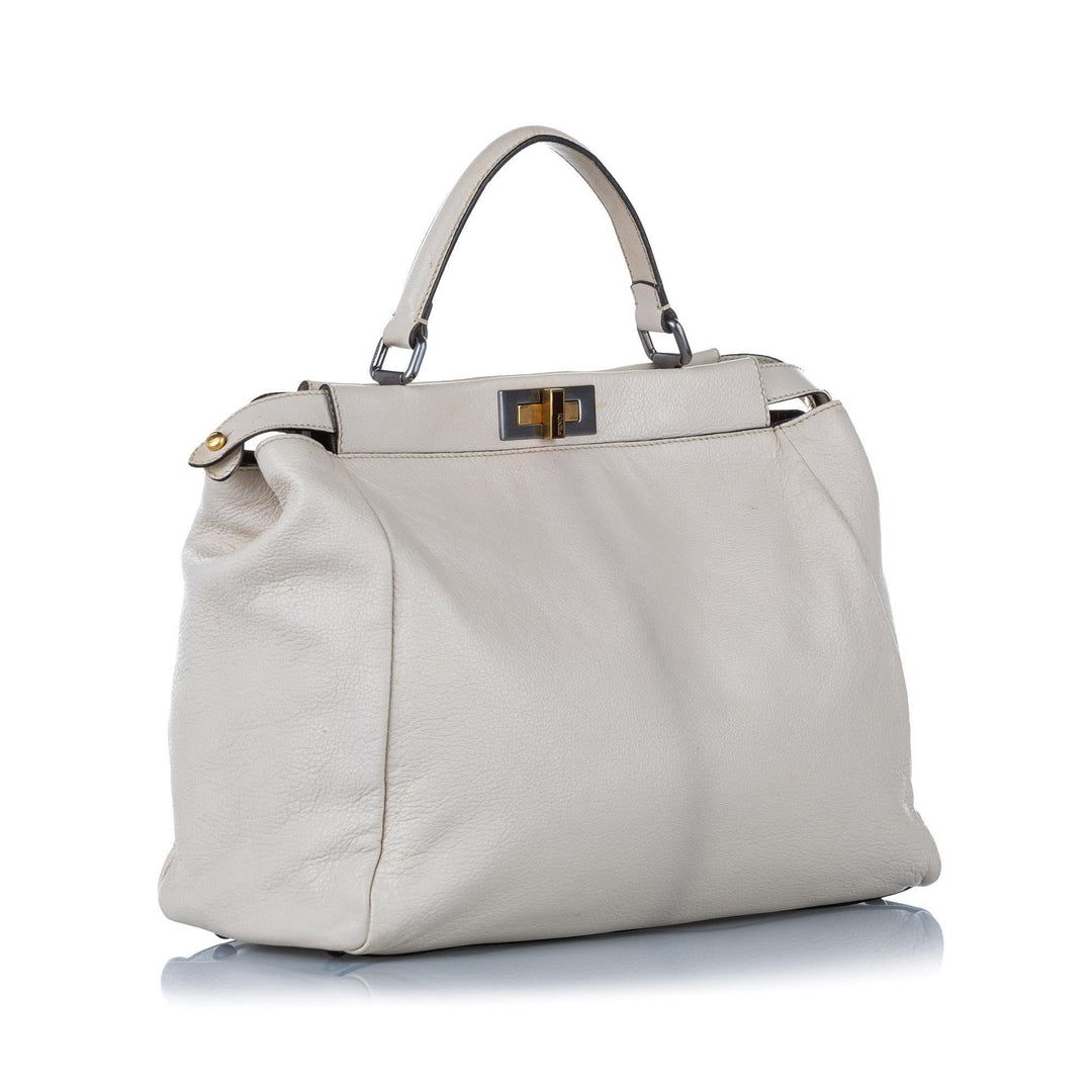 Fendi Peekaboo Leather Satchel (SHG-19602)