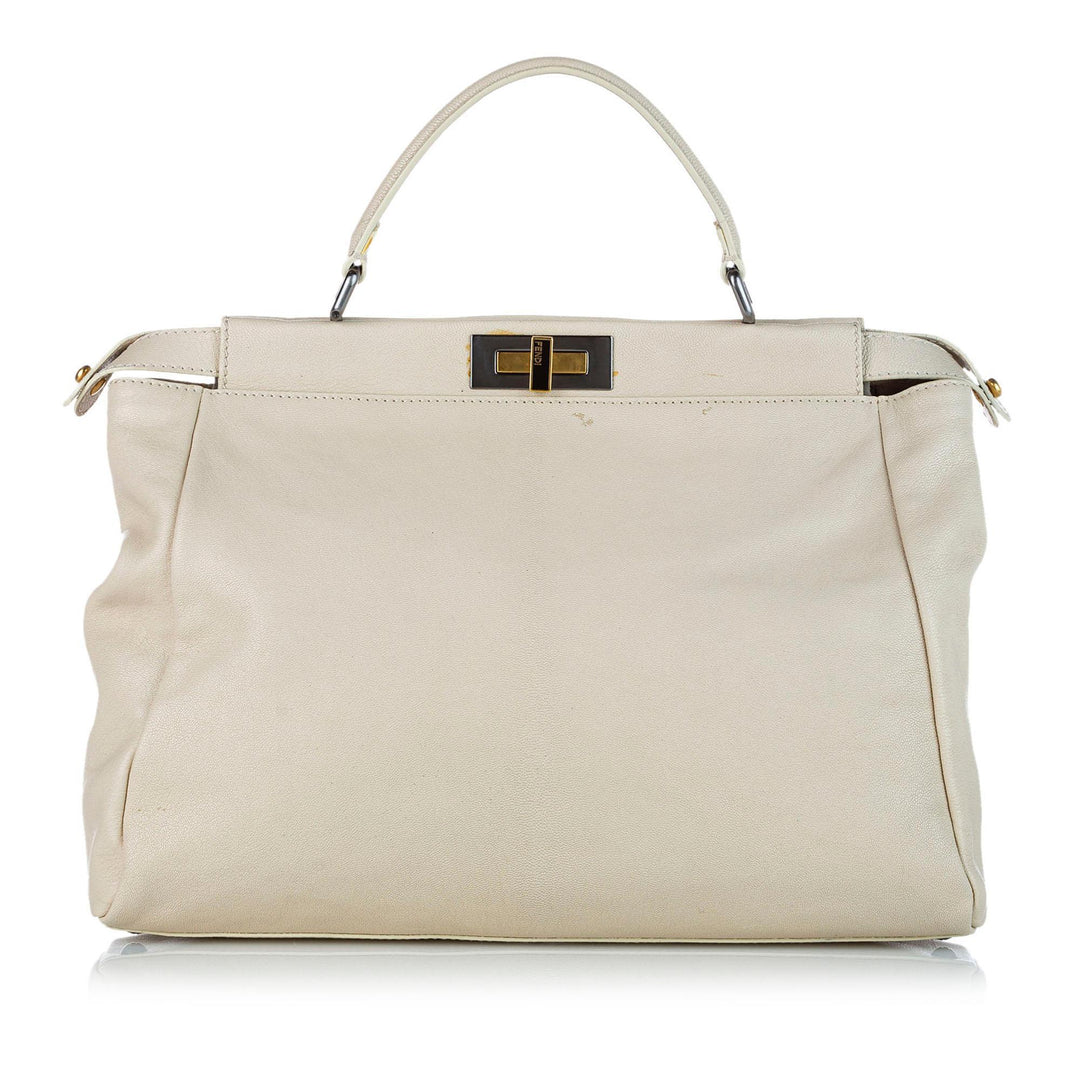 Fendi Peekaboo Leather Satchel (SHG-20673)