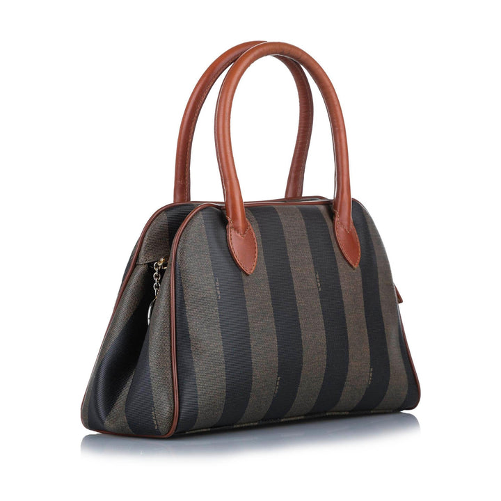 Fendi Pequin Canvas Handbag (SHG-18252)