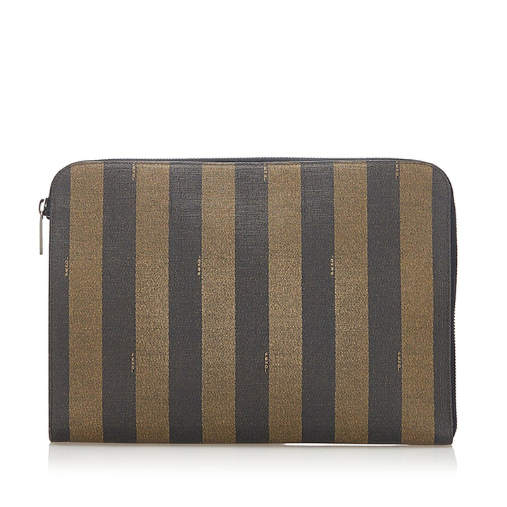 Fendi Pequin Clutch Bag (SHG-19094)