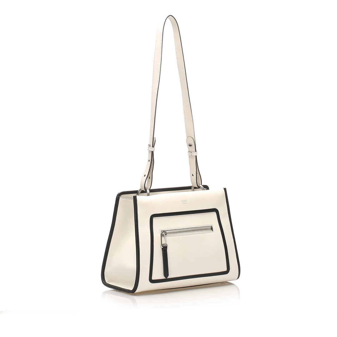 Fendi Runaway Leather Satchel (SHG-11617)
