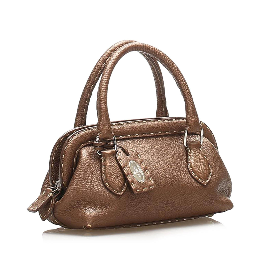 Fendi Selleria Leather Handbag (SHG-15251)
