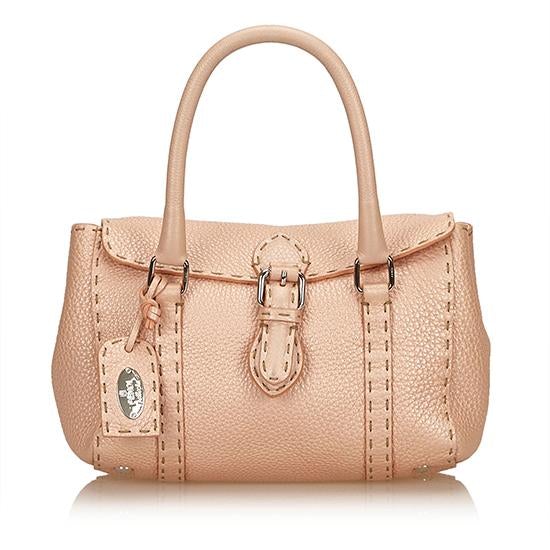 Fendi Selleria Leather Mini Linda Satchel