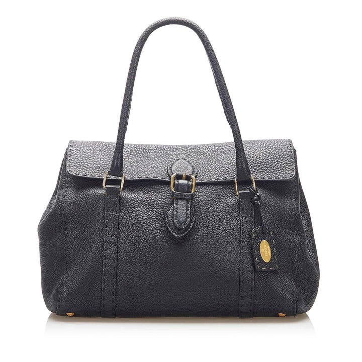 Fendi Selleria Linda Leather Shoulder Bag (SHG-16508)