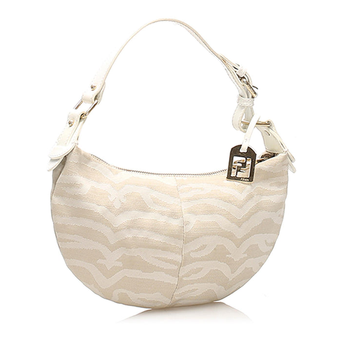 Fendi Zebra Print Canvas Baguette (SHG-11110)