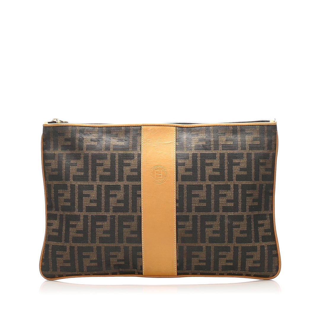 Fendi Zucca Canvas Clutch Bag (SHG-15016)