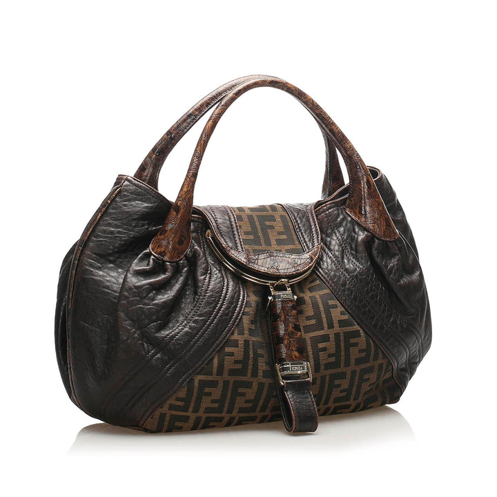 Fendi Zucca Spy Canvas Handbag (SHG-12277)