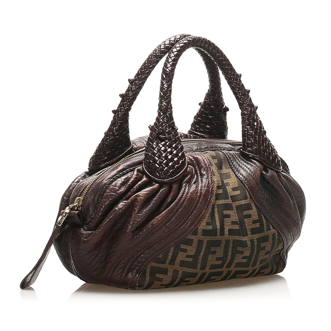 Fendi Zucca Spy Canvas Handbag (SHG-14896)