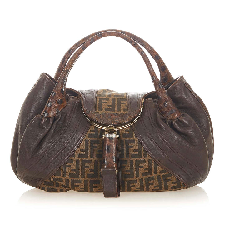 Fendi Zucca Spy Canvas Handbag (SHG-19091)