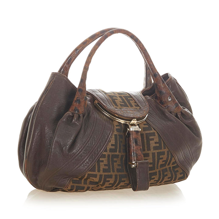 Fendi Zucca Spy Canvas Handbag (SHG-19091)