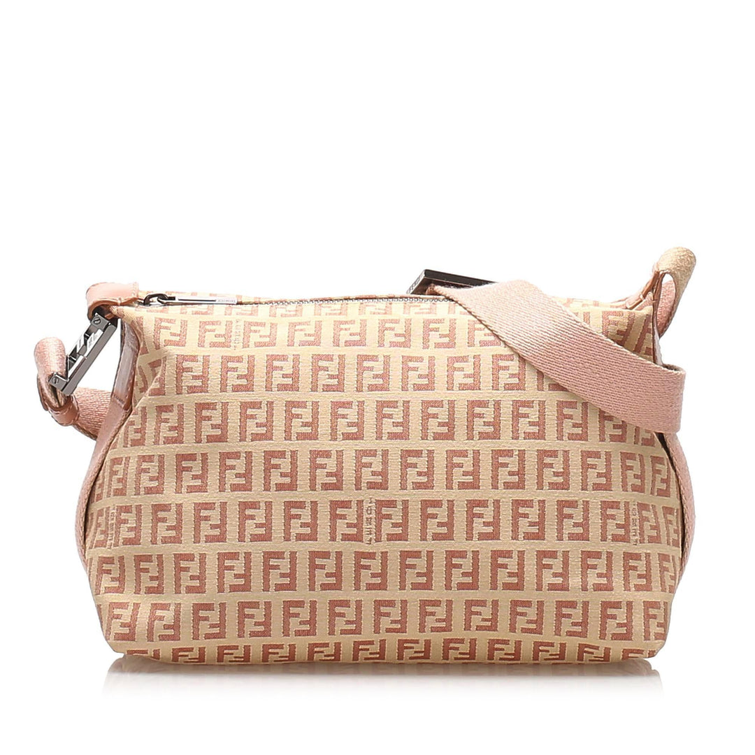 Fendi Zucchino Canvas Shoulder Bag (SHG-12040)