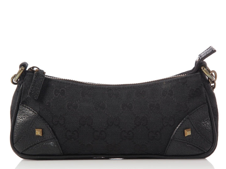 Gucci Black Logo Nailhead Pochette