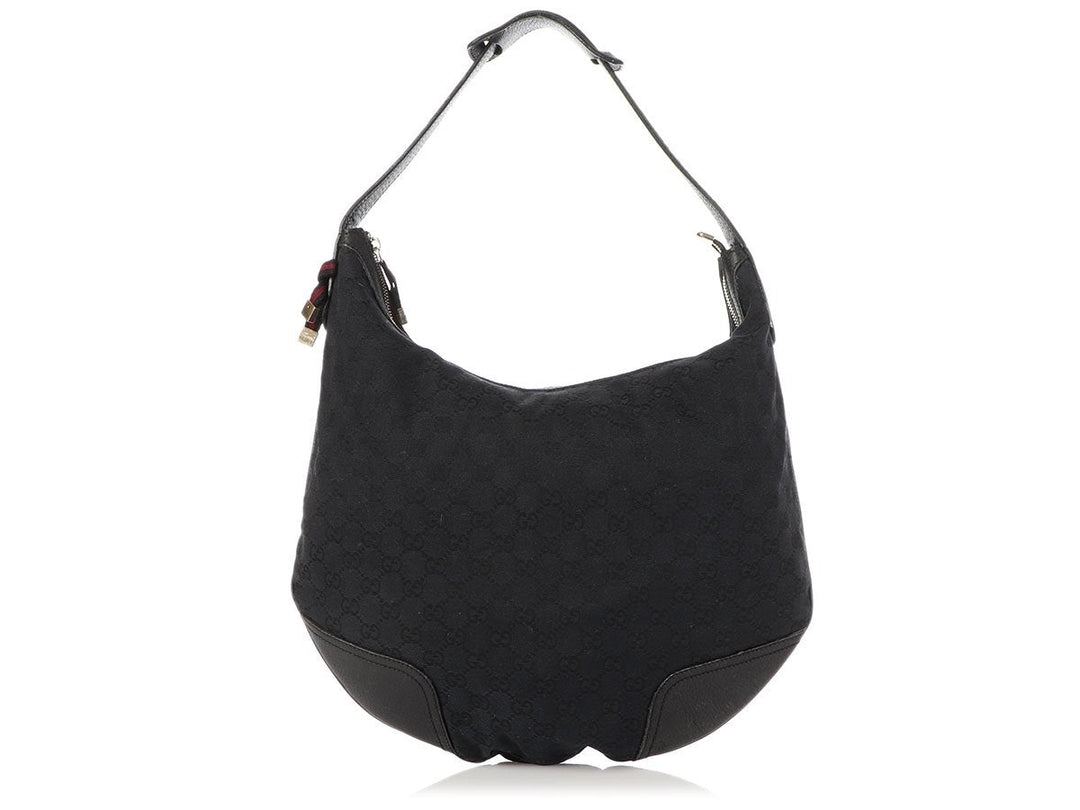 Gucci Black Canvas Princy Hobo