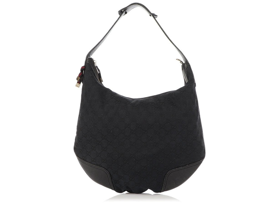 Gucci Black Canvas Princy Hobo