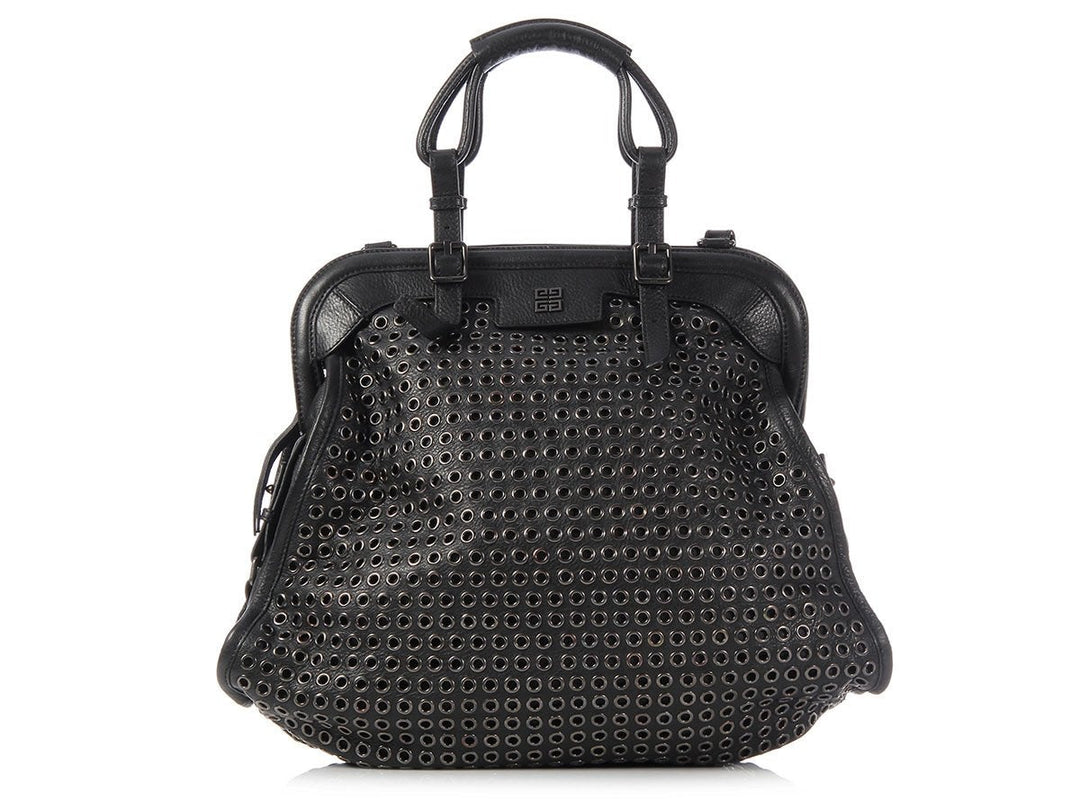 Givenchy Large Black Icon Eyelet Bag