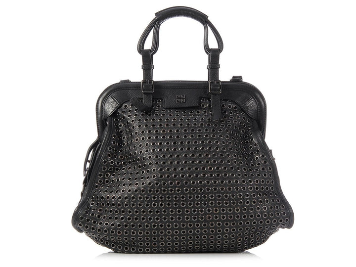 Givenchy Large Black Icon Eyelet Bag