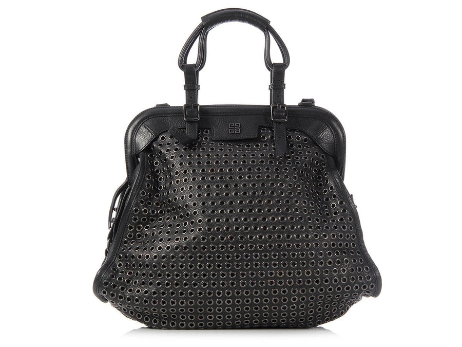 Givenchy Large Black Icon Eyelet Bag