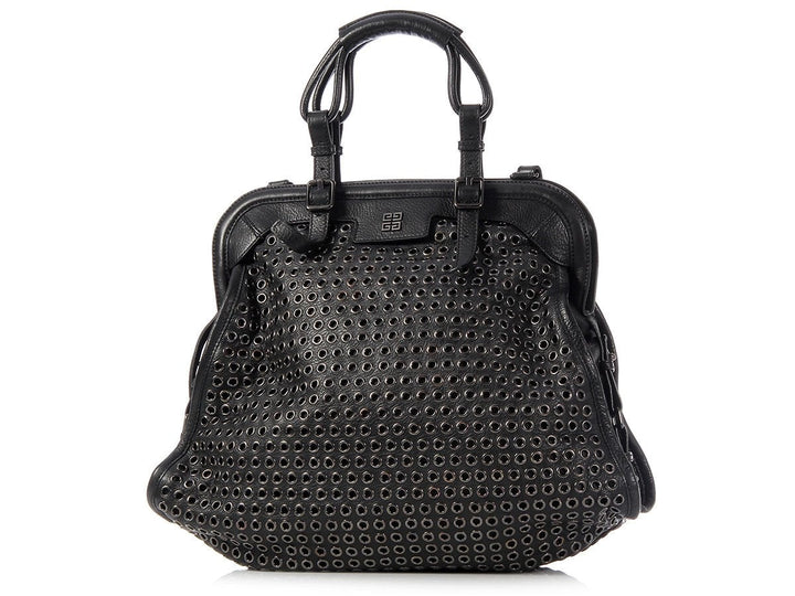 Givenchy Large Black Icon Eyelet Bag