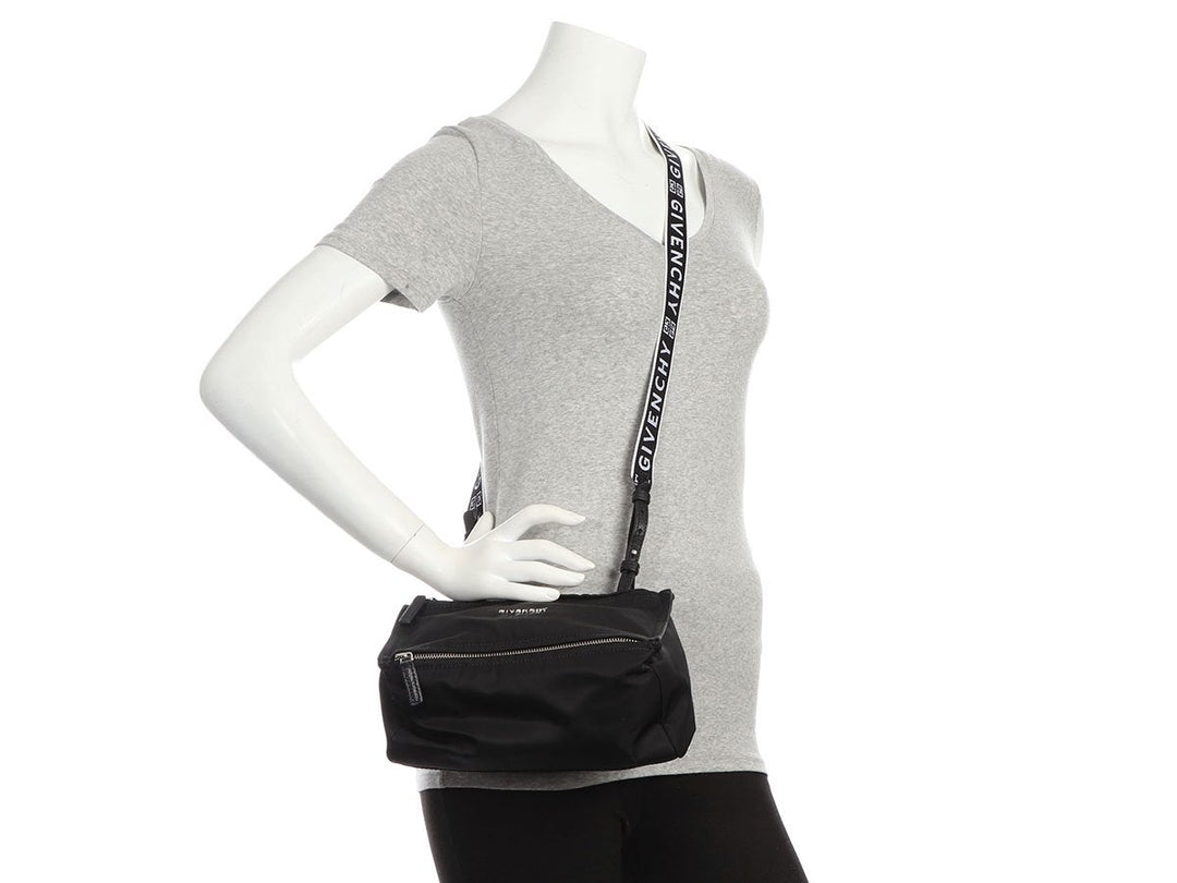 Givenchy Mini Black Nylon Pandora Crossbody