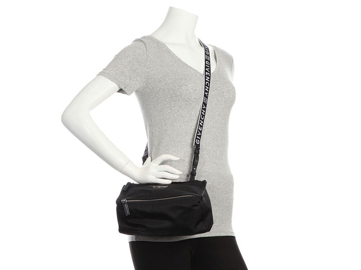 Givenchy Mini Black Nylon Pandora Crossbody