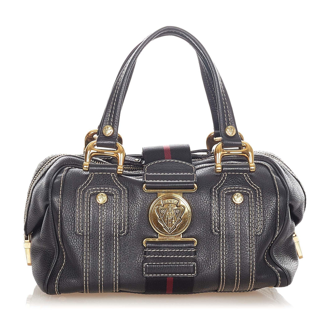 G*G Aviatrix Leather Boston Bag (SHG-20865)