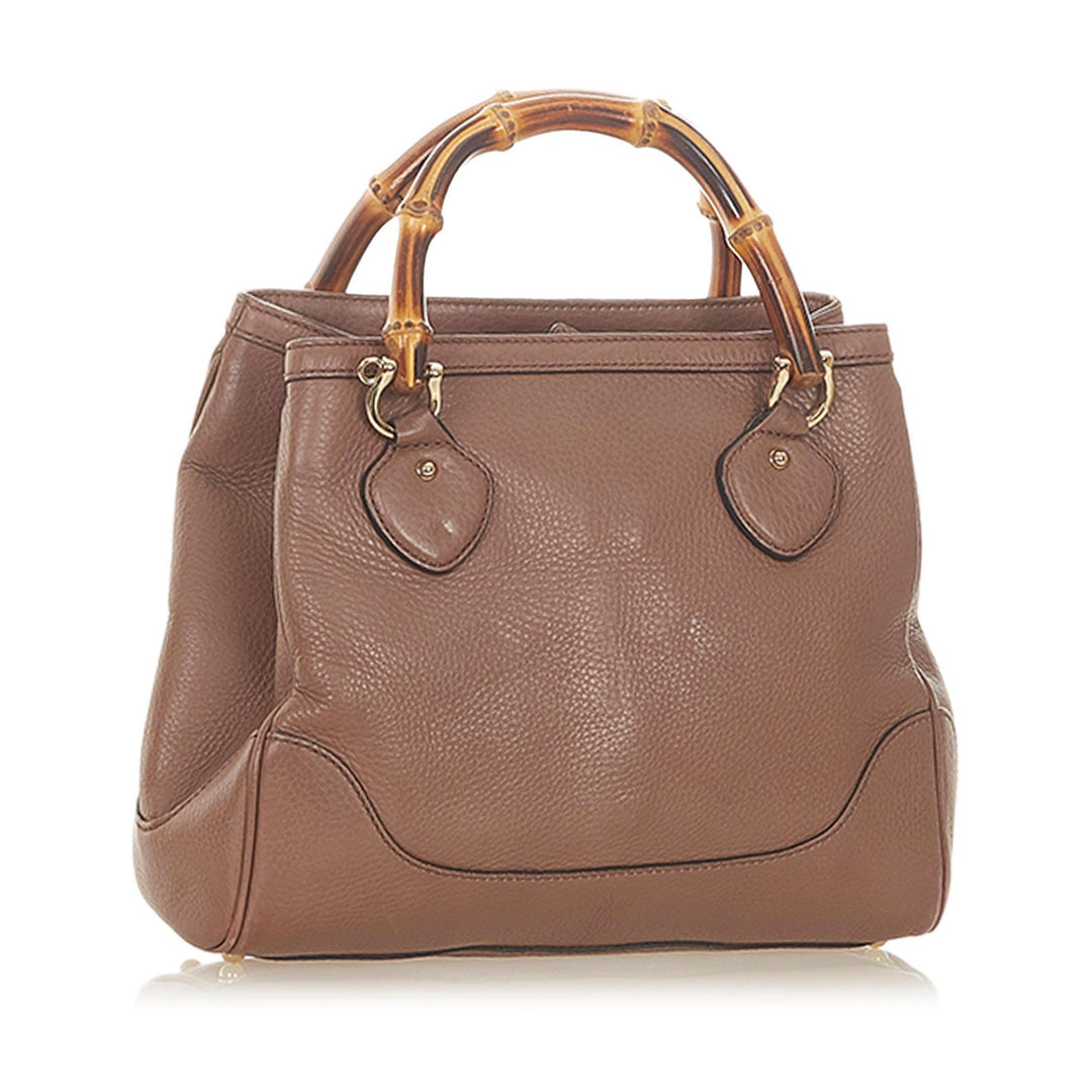 G*G Bamboo Diana Leather Handbag (SHG-20214)