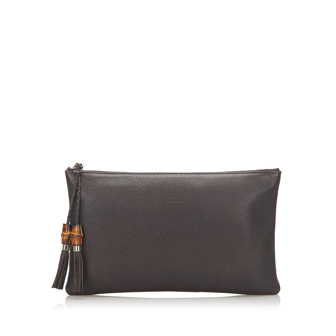 G*G Bamboo Leather Clutch Bag (SHG-18893)