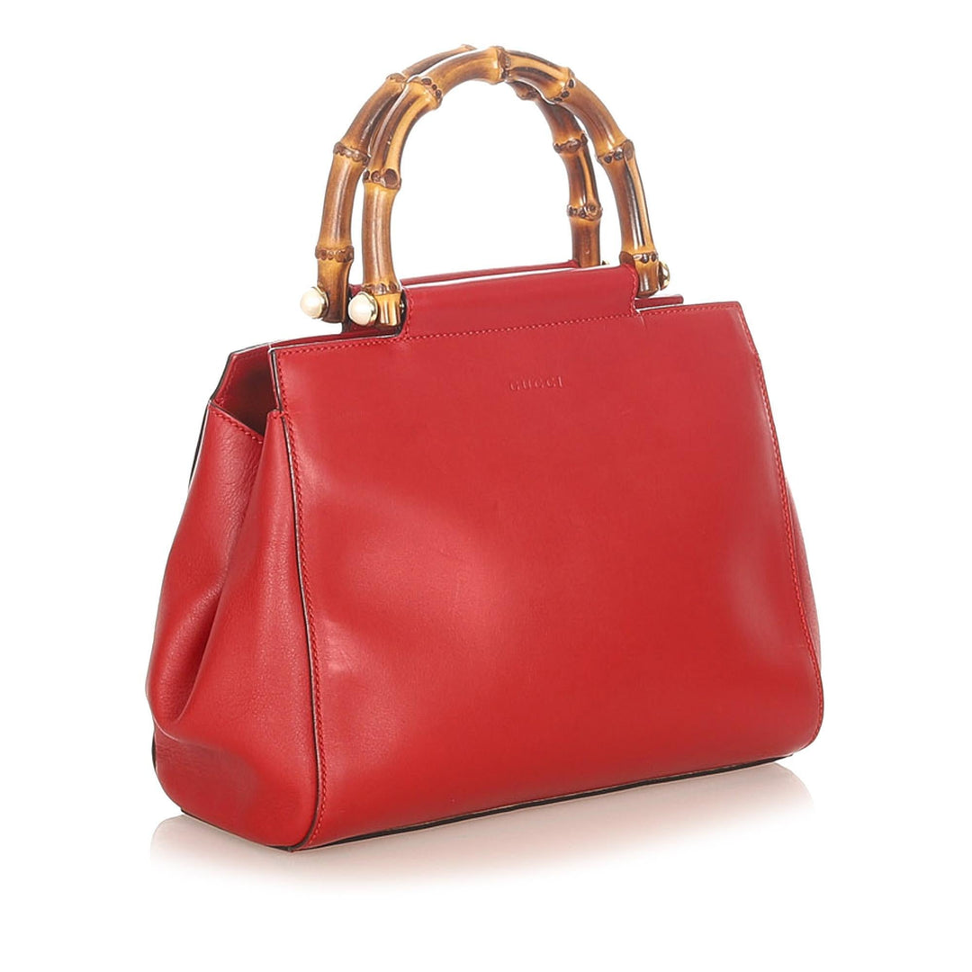 G*G Bamboo Nymphaea Leather Satchel (SHG-20627)