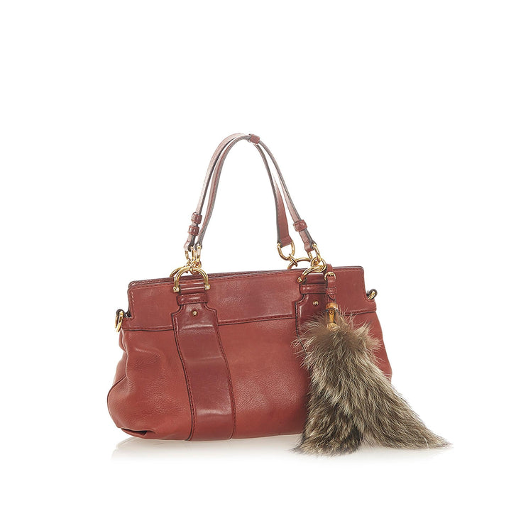 G*G Crest Leather Shoulder Bag (SHG-19407)