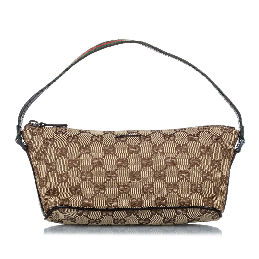 G*G GG Canvas Boat Baguette (SHG-20458)