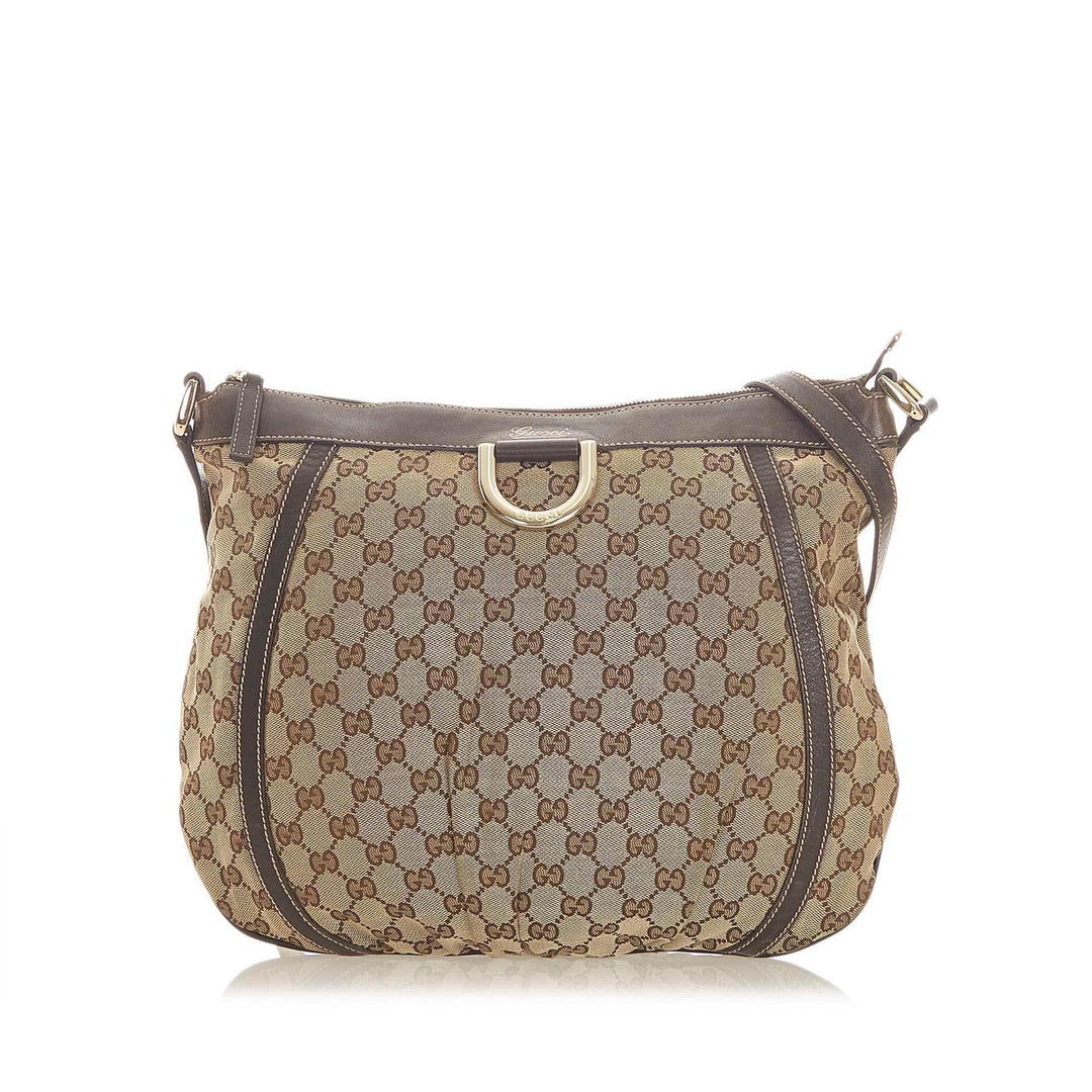 G*G GG Canvas D-Ring Crossbody Bag (SHG-19702)