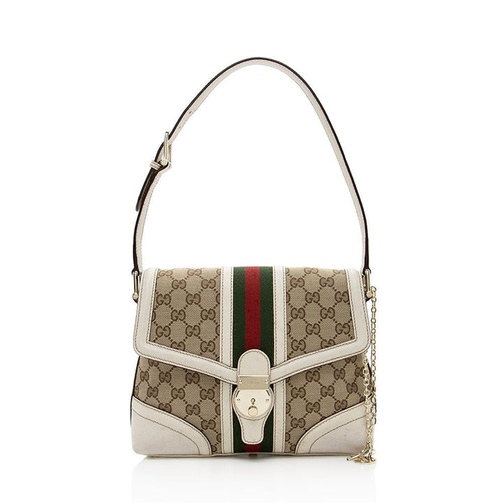 G*G GG Canvas Treasure Medium Shoulder Bag (SHF-14297)