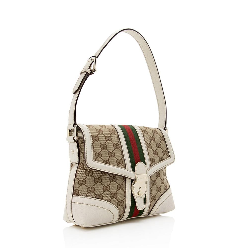 G*G GG Canvas Treasure Medium Shoulder Bag (SHF-14297)