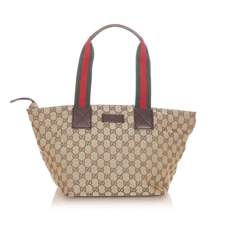G*G GG Canvas Web Handbag (SHG-20615)